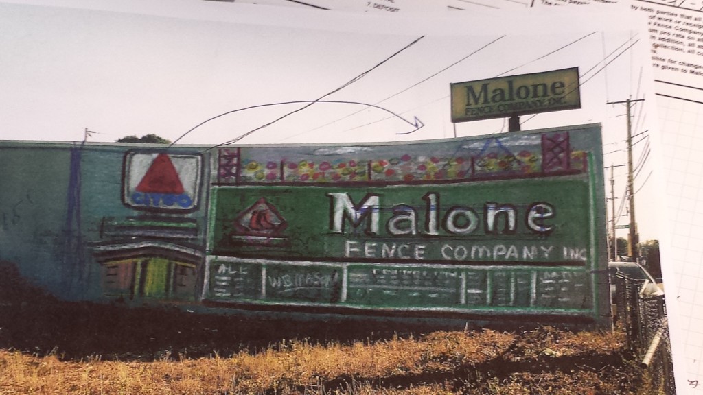 Green Monster Mural at BostonArea Fence Company Phillip Coleman