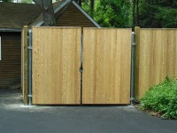 8' Wood Double Drive Gate