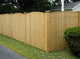 Wood fence